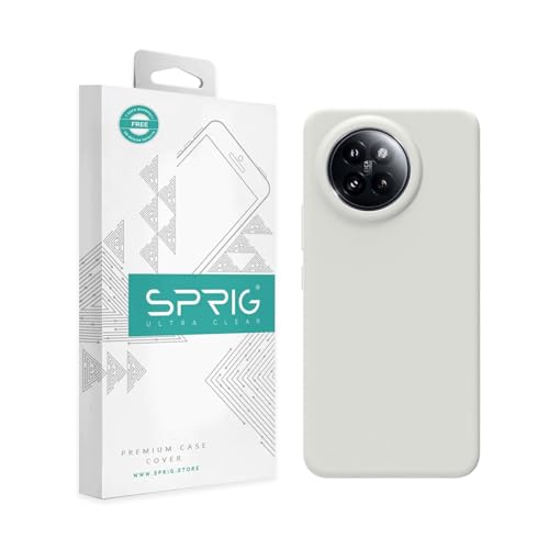 Image of SPRIG Compatible with Mi 14 Civi Premium SilkTone Back Cover Drop Tested Shock Proof Mobile Case for Men, Women, Boys and Girls with Camera Protection (Light Grey)