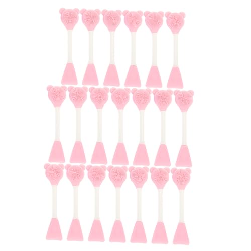Brosse pour masque visage en silicone double embout ours contre les pores obstrués