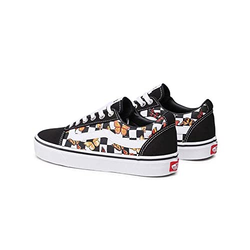 Image of Vans Women's Low-top Trainers Sneaker, Butterfly Checker Multi White, 8.5