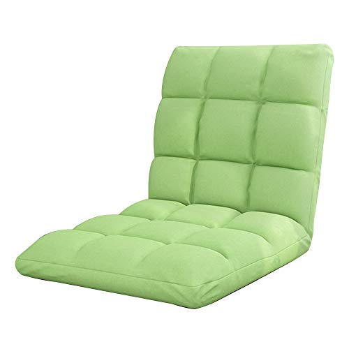 Silla de meditación plegable ajustable con respaldo, sofá perezoso de 5 engranajes, cojín extraíble lavable para mayor comodidad y relajación, ideal para yoga y lectura