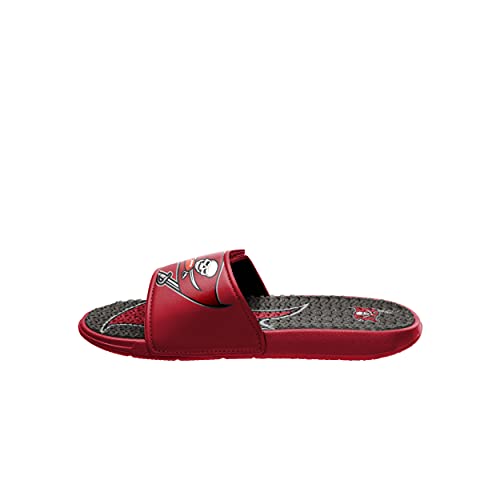 FOCO Tampa Bay Buccaneers NFL Mens Colorblock Big Logo Gel Slide - S4