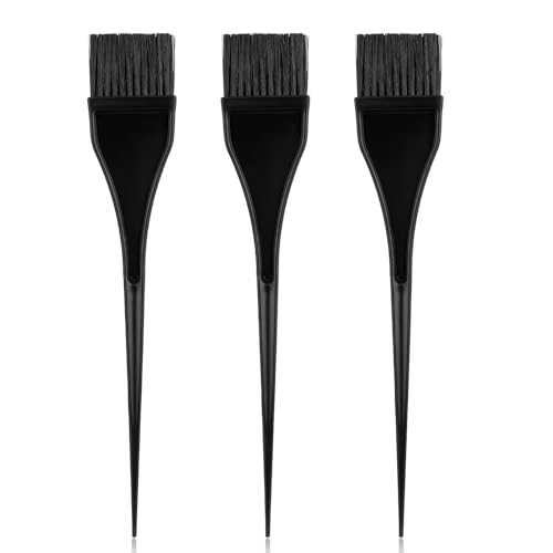 3 pinceles de tinte para el cabello, pinceles de color negro, pinceles de color para estilista, aplicador de color para el cabello, juego de brochas para teñir el cabello, suministros de peluquería,