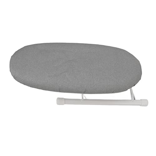 Tabla de Planchar Plegable, Tabla de Planchar Pequeña de Mesa, Mini Tabla de Planchar Plegable Portátil con Pies Antideslizantes para el Hogar, Lavadero, Dormitorios, Uso de Viaje (Gris)