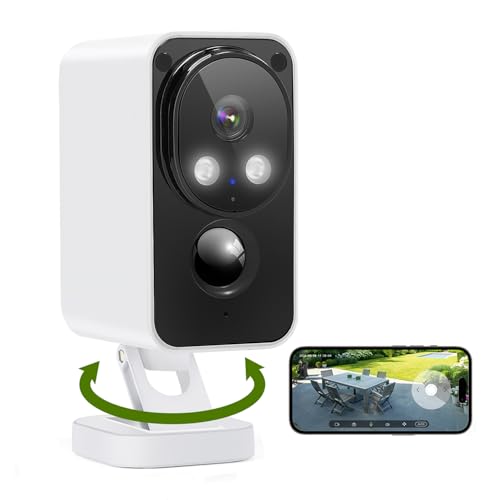 Security Cameras Wireless Outdoor 2K Night Vision IP65 WiFi