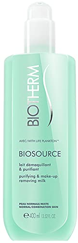 Biotherm Biosource – Lait Demaquillant & Purifiant – Leche Limpiador Facial Piel Normal Y Mixta 400 ml