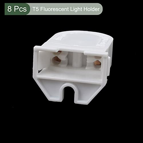 YOKIVE 8 Pcs Fluorescent Light Holder, T5 Lamp Socket G5 Base Bi-Pin Socket Light Replacement Parts - Image 2