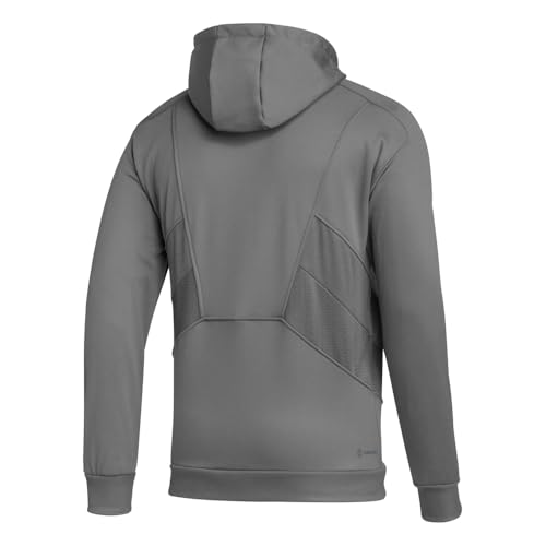 adidas Mens Hoodie Athletic Outerwear Casual Comfort Technology - Grey2