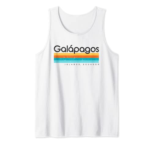 Vintage Islas Galápagos Ecuador Diseño Retro Camiseta sin Mangas