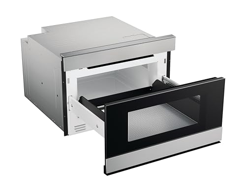 SHARP SMD2489ES Smart Microwave Drawer Oven with Easy Wave Open, 24-inch, 1.2 Cubic Feet, 950 Watt, Concealed Glass Touch Control Panel, Works with Alexa Certified, Edge to Edge Black Glass, Stainless by Sharp - Image 5