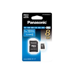 �p�i�\�j�b�N 8GB microSDHC�J�[�h CLASS4 RP-SMFB08GJK