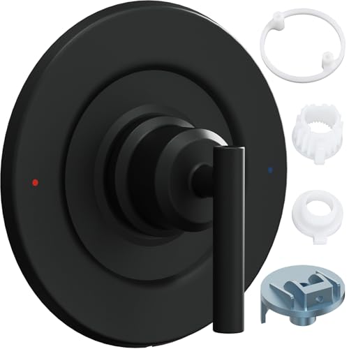 Kit de recambio actualizado para manija de ducha Moen Gibson T2901BL, manija única, compatible con válvula Moen Posi-Temp, negro mate miniatura 1