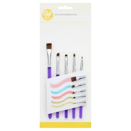 Wilton Pinsel-Set, Kuchen Verzieren/ Bemalen, 5er-Set