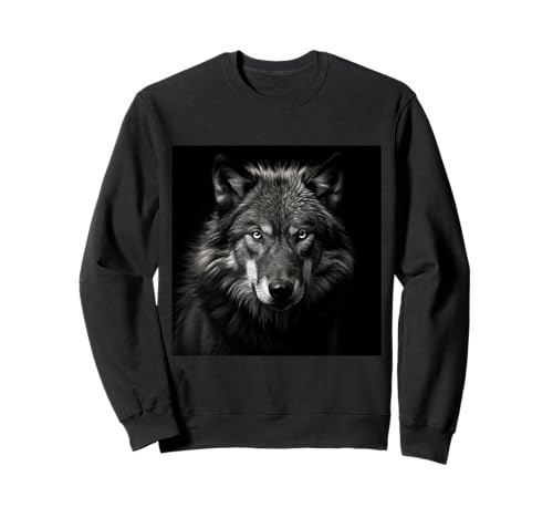 Wolf Motiv Wolf Kopf Wolfsrudel Geschenk Herren & Damen Sweatshirt