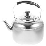 MAGICLULU Edelstahl Wasserkocher 5,5l mit Pfeifkesselfunktion Sicher und Induktionsgeeignet für Zuhause und Gasherd für Kaffee und Teeliebhaber