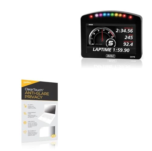 BoxWave Screen Protector Compatible with MoTeC D175 (5 in) - ClearTouch Anti-Glare Privacy (2-Pack), Privacy Screen Protector Flexible Film Anti-Glare