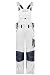 Produktbild James & Nicholson Workwear Latzhose Cordura® - Funktionelle Latzhose mit elastischem Bund | Farbe: White/Carbon | Grösse: 98