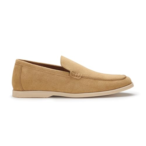 Image of Ferro Aldo Men's Dress Loafer Collection | Modern & Classic Slip-On Styles | Available in Suede, Woven, and Wholecut