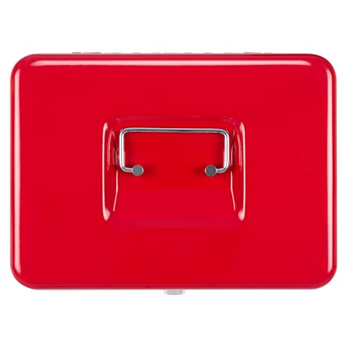 Caissette à monnaie SAX rouge 25x18x9 cm avec insert amovible - 5