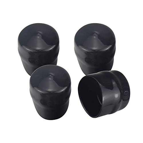 KINTLE 532104757 Rubber Wheel Axle Hub Caps Compatible with Husqvarna Huskee Poulan Crafstman Ryobi Roper Lawn Mower, Tractor, Snow Blower, Replaces 532175039 104757X 104757X428 175039 2118R (Black) -  Mowerhub