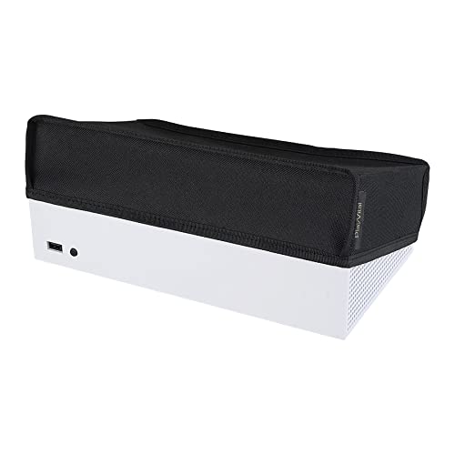 Image of PlayVital Black Nylon Dust Cover for Xbox Series S Console, Soft Neat Lining Dust Guard, Anti Scratch Waterproof Cover Sleeve for Xbox Series S Console