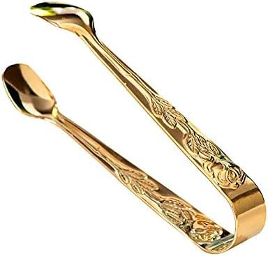 Pinzas para servir, pinzas de acero inoxidable para alimentos, clip de cocina para hielo, cubos de azúcar y vajilla, alicates de cocina para servir y agarrar fácilmente