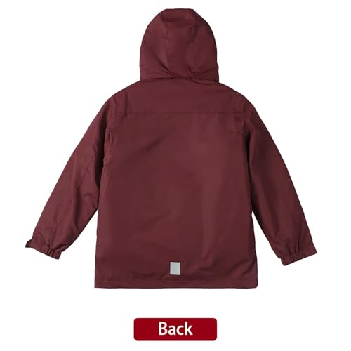 BILIKEYU Boys Lightweight Hooded Jackets Zip up Fleece Lined Winter Warm Outwear Coats with Pockets for Kids 54