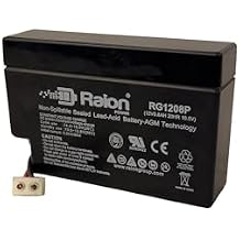 Raion Power RG1208P 12V 0.8Ah Compatible Replacement Rechargeable AGM Battery for Ultracell UL0.8-12