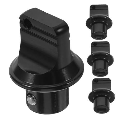 Cabezal de llave para moto de aleación de aluminio y funda protectora negra de 4 piezas