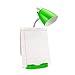 Simple Designs LD1002-GRN Gooseneck Organizer Desk Lamp with iPad Tablet Stand Book Holder, Green