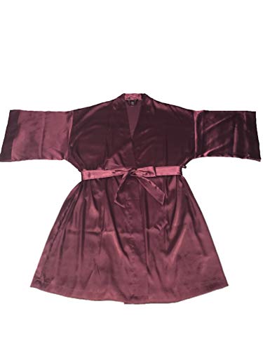 Victoria's Secret Very Sexy Satin Kimono Robe Plum XS/S