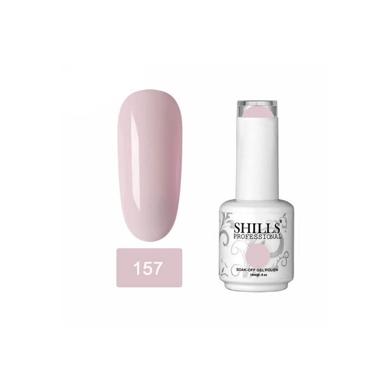 Image of Shills Professional Uv /Led Soak Off Gel Polish (Gel Nail Polish) Glossy Finish Nail Polish Color Shade 157, 15 Ml