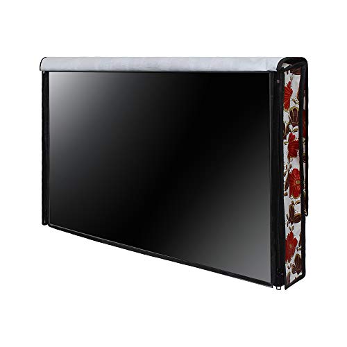 Image of DREAM CARE Double Use - Transparent & Printed Flap - 32 Inches LED TV Cover, Waterproof LED TV Cover for (LG, Samsung, Vu, Mi, Realme, TCL, Croma), SA20