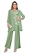 Bolodoo 3Pcs Pant Suit Sets Mother of The Bride Dress Chiffon Outfit Jumpsuit for Women with Jacket Champagne Size 6