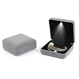 Photo Gallery hslfuai scatola portagioie di lusso con luce – confezione regalo in flanella con illuminazione a led per anello, catena o bracciale, scatola di presentazione di alta qualità per fidanzamento Photo Gallery hslfuai scatola portagioie di lusso con luce – confezione regalo in flanella con illuminazione a led per anello, catena o bracciale, scatola di presentazione di alta qualità per fidanzamento