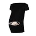 Produktbild Damen Umstands-Oberteil Top T-Shirt witzige Baby Loading Druck Schwangere Maternity Damen Umstandsmode T-Shirts