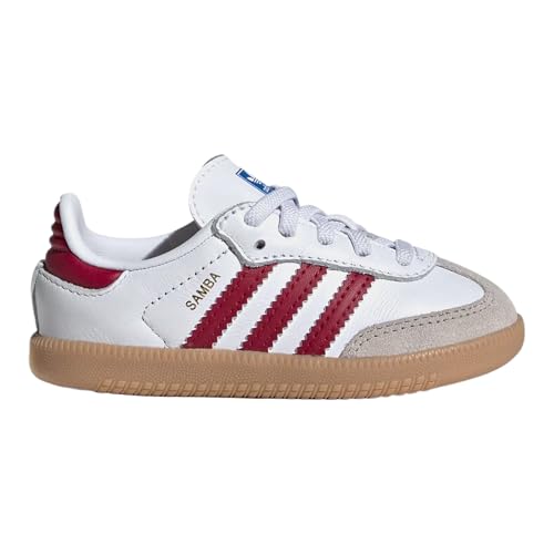 adidas Kids Unisex Samba OG Shoes (Burgundy, US Footwear Size System, Toddler, Numeric, Medium, 10)