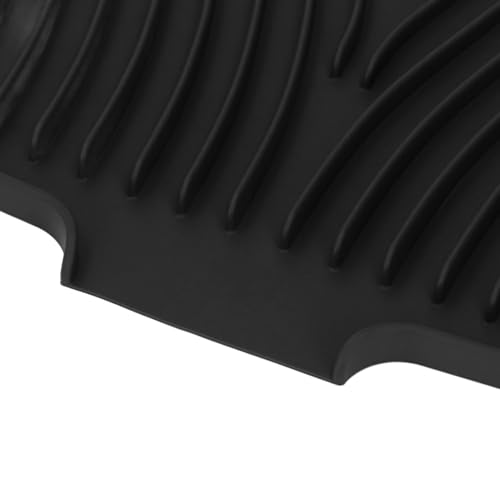 Tapis de séchage de vaisselle auto-drainant Duokon en silicone noir - 7