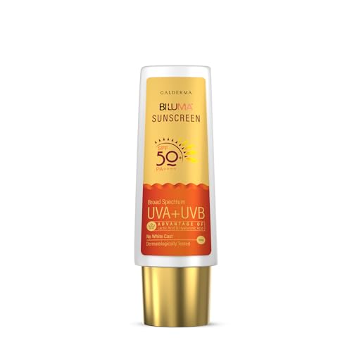 Image of Bi-Luma Sunscreen| Spf 50+ & Pa++++|Brightening & Hydrating Sunscreen|Dermatologically Tested|Uva,Uvb,Visible Light, Blue Light & Pollution |Oily, Dry, Sensitive & Combination Skin| 50Ml