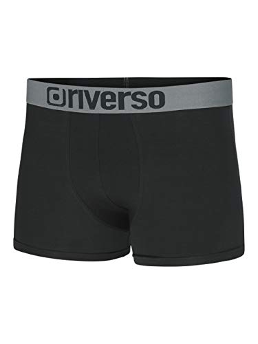 riverso Herren Boxershorts RIVJames 5er Pack Basic Boxer Retro Trunks Organic Cotton Bio 95% Baumwolle, Größe:S, Farbe:Farbmix (P2) – Ansicht 4