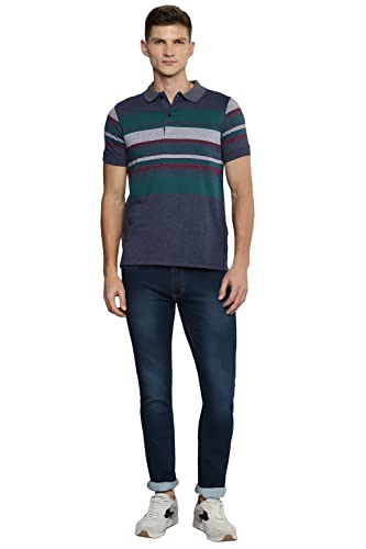 Image of Allen Cooper Slim Mid Rise Stretchable Denim Jeans for Men