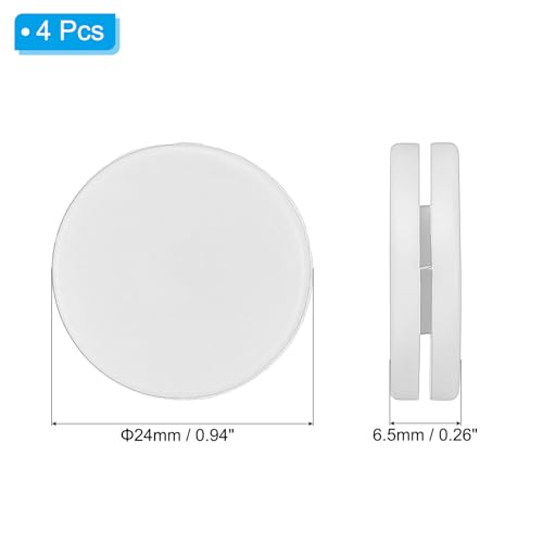 PATIKIL Tennis Vibration Dampener 0.94 Inch, 4 Pack Silicone Tennis Racket Shock Absorber Racket String Damping for Tennis Racquet, White