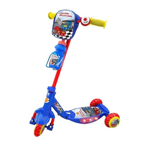 Patinete Corrida Divertida Com Garrafinha, DM Toys
