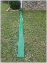 Frost King DE300 Standard Plastic Drain Away Downspout Extender, Extends 12-Feet, Green