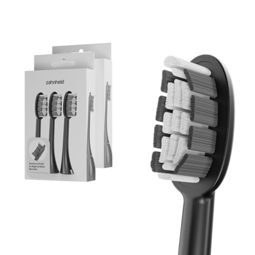 Zahnheld® Bürstenkopf Basic Medium | Ersatzbürsten | Mittelharte Wechselköpfe Für Gero Schallzahnbürste | Effektive Reinigung | In Papierverpackung