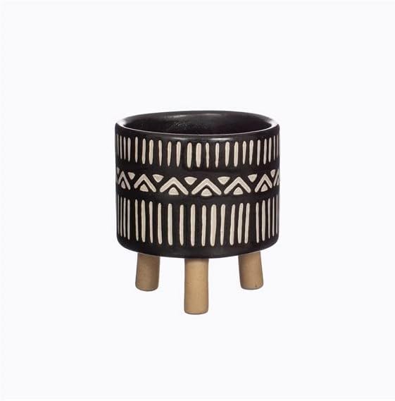 Sass & Belle Nala Black Leggy Planter