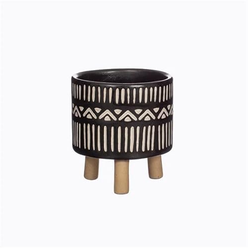 Sass & Belle Nala Black Leggy Planter