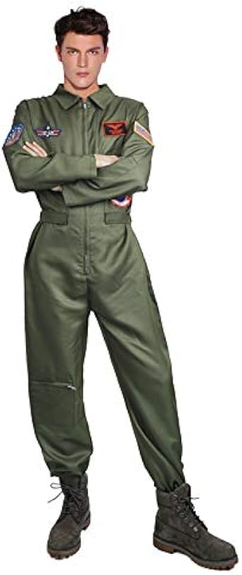 Amazon.com: Traje de vuelo de Pete Maverick, forro polar verde con licencia  oficial de star wars silent one crew., S : Ropa, Zapatos y Joyería