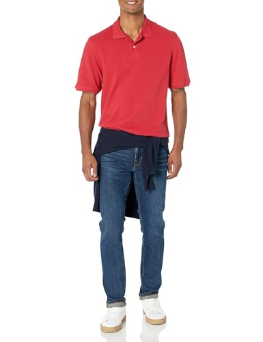 Image of Amazon Essentials Men's Regular-Fit Short Sleeve Cotton Pique Polo Shirt (Available in Big & Tall)