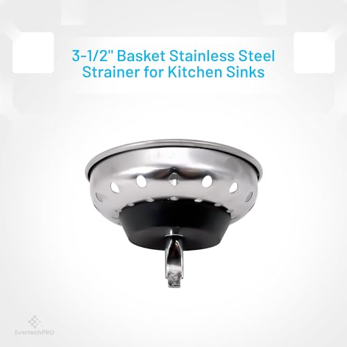 Cesto colador y tapón para fregadero de cocina acero inoxidable miniatura 3