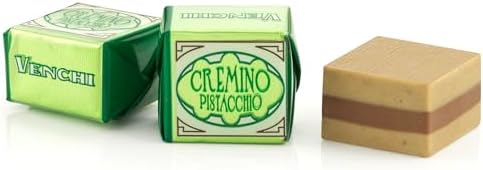 Venchi - Pistachio Cremino Chocolates, Pistachio and Gianduia Flavor, Chocolate Candy Bulk, Gluten-Free, 2.2 lb Bag